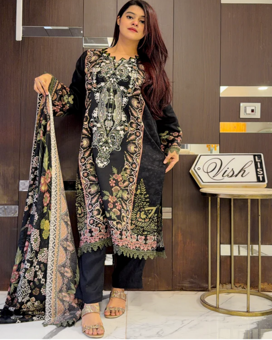 Pashmina 3PCs Suit 07