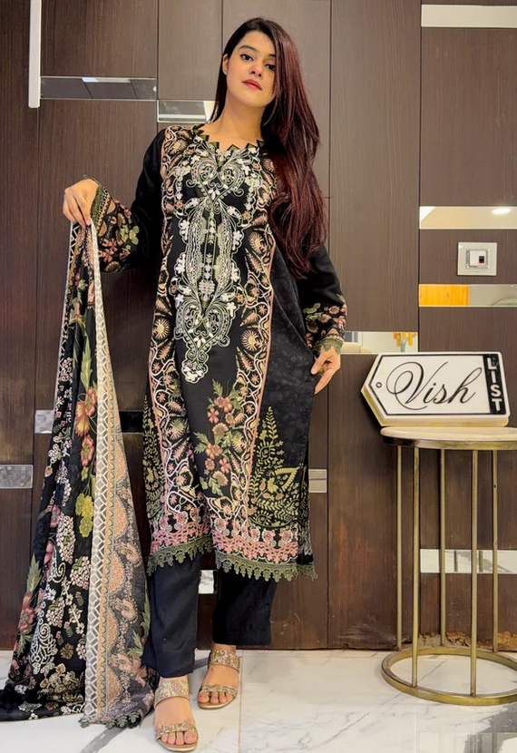 Pashmina 3PCs Suit 07