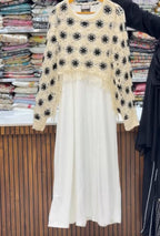 Long Maxi With Wool Poncho For Women