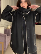 Wool Coat + Matching Scarf For Women