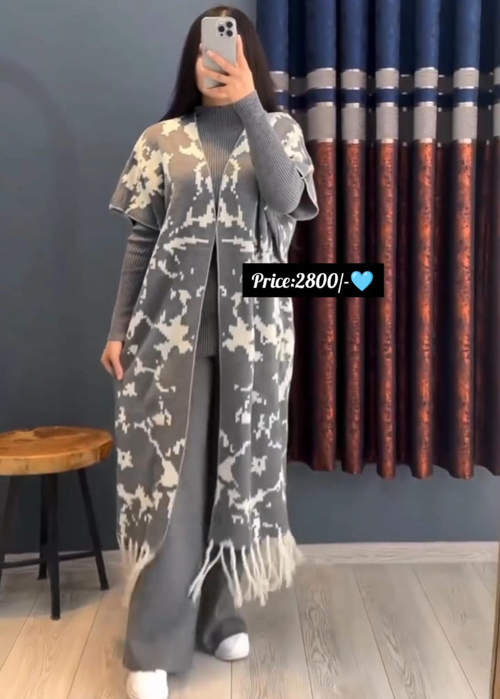 Women’s Winter Collection 3-Piece Set (Cap, Shawl, Shirt & Trouser)❄️✨