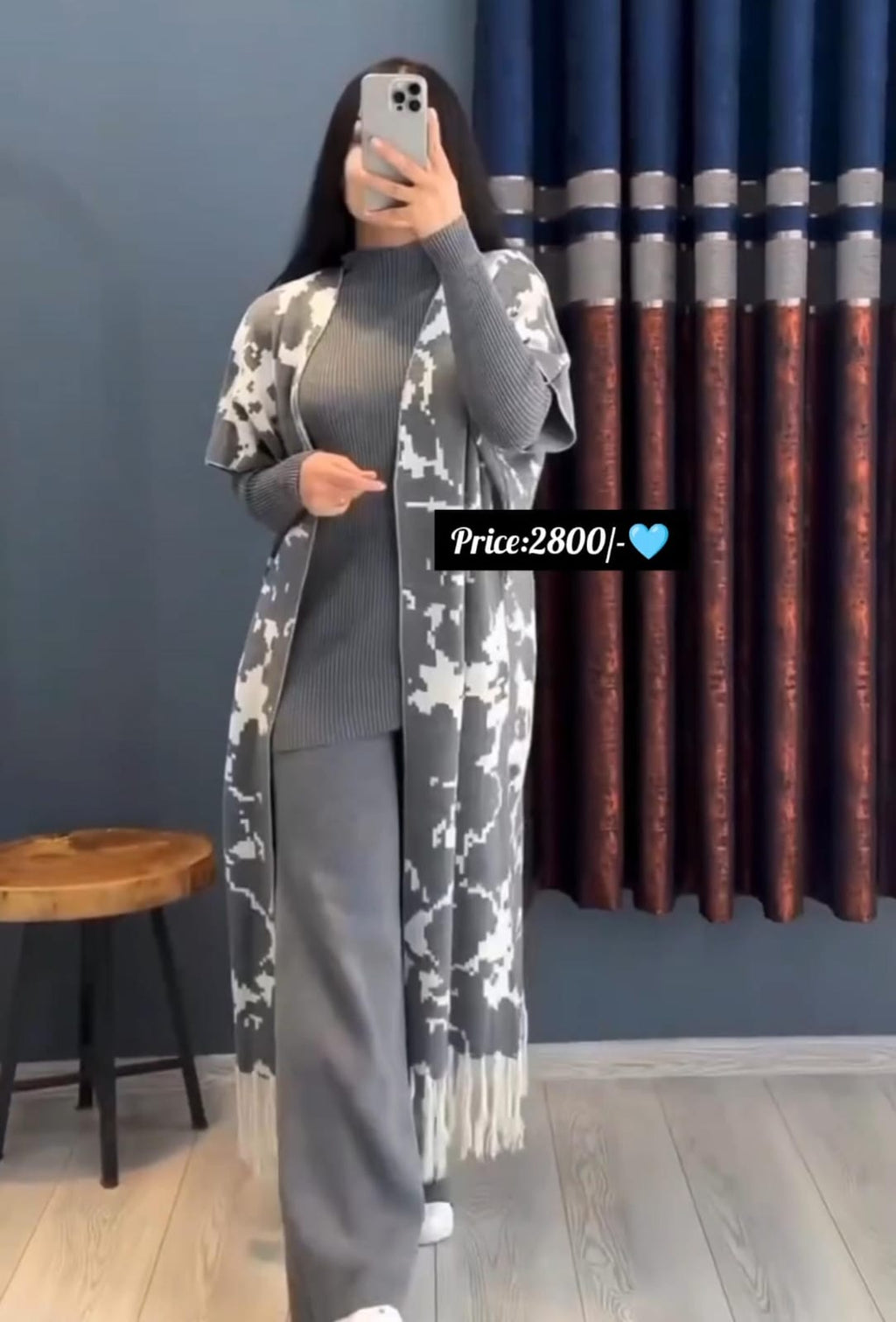 Women’s Winter Collection 3-Piece Set (Cap, Shawl, Shirt & Trouser)❄️✨