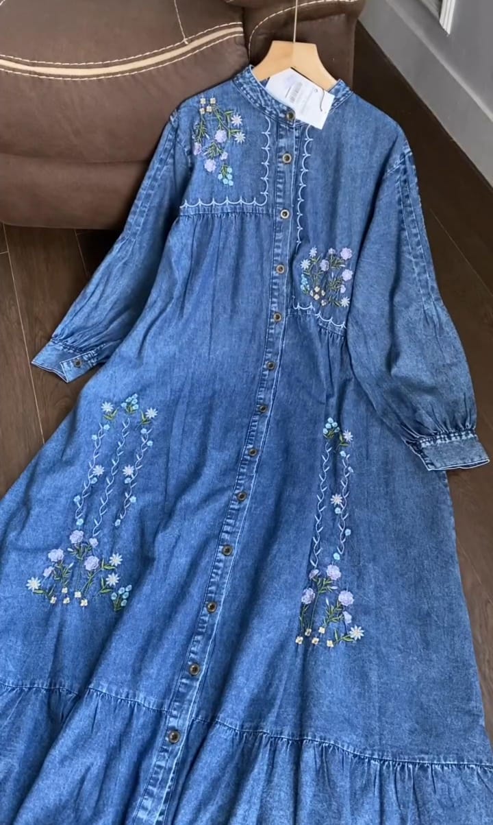 Pack of 2 Denim Style Frocks For Women 💙