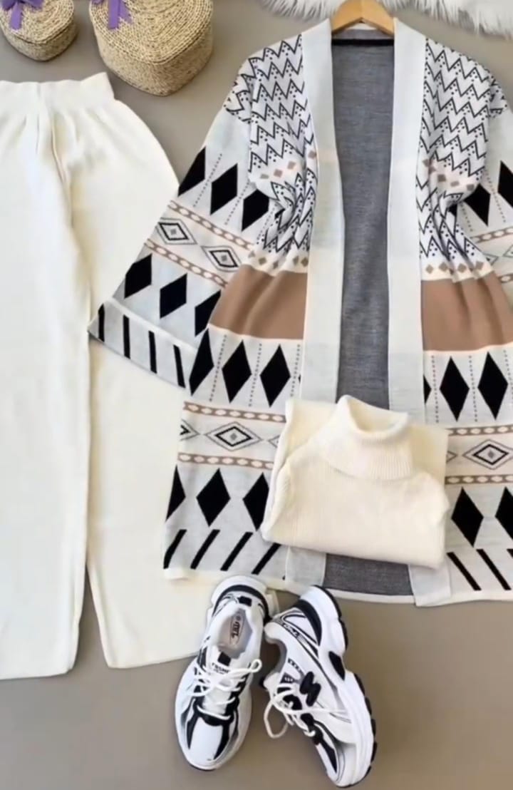 Wool Shrug + Inner + Trouser Set for Women ❄️