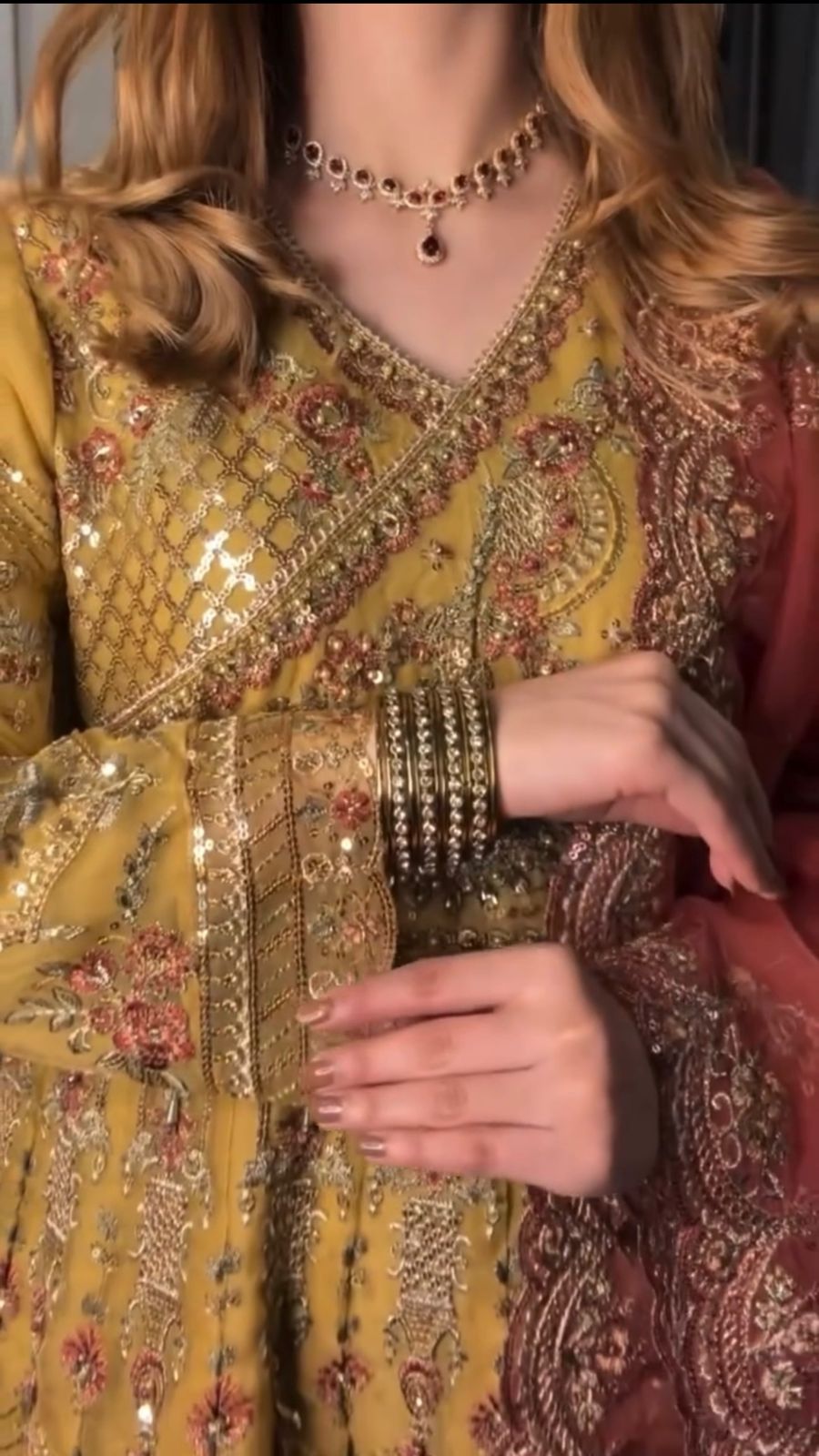 3pcs Luxury Embroidered Dress with Dupatta