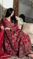 3pcs Luxury Embroidered Dress with Dupatta