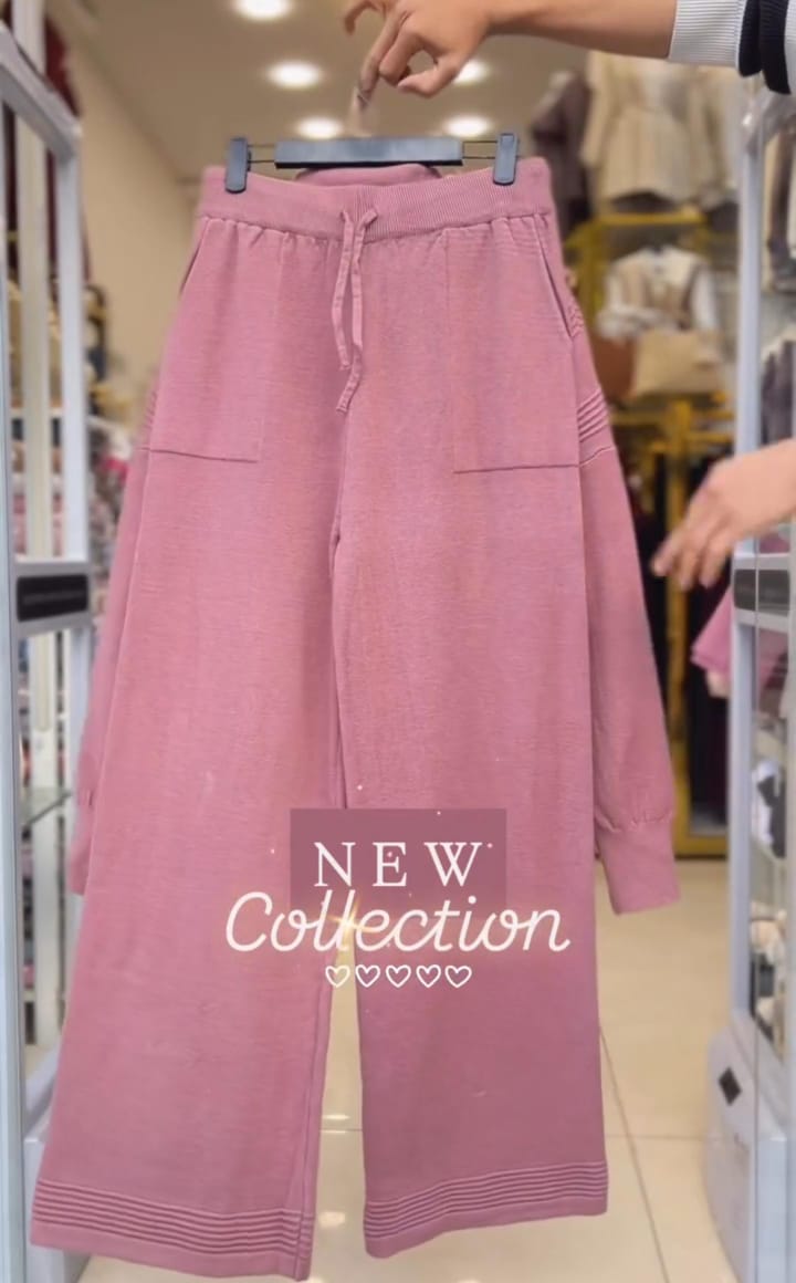 Women’s 3-Piece Set (Sweater + Plazo + Scarf) ✨