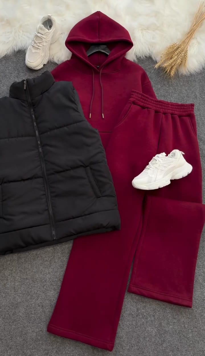 Bomber Jacket Hoodie with Plazo Winter