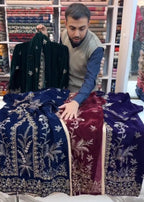 Velvet Embroidery 3-Piece Suit for Women ✨