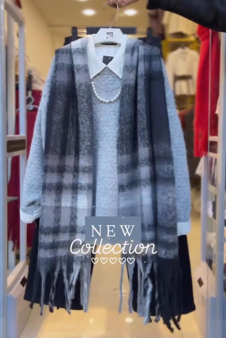 Sweater Pants with Scarf for Women ✨