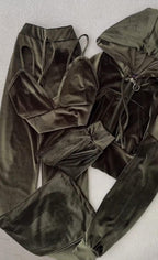 Velvet Hoodie Inner with Plazo Winter Set✨