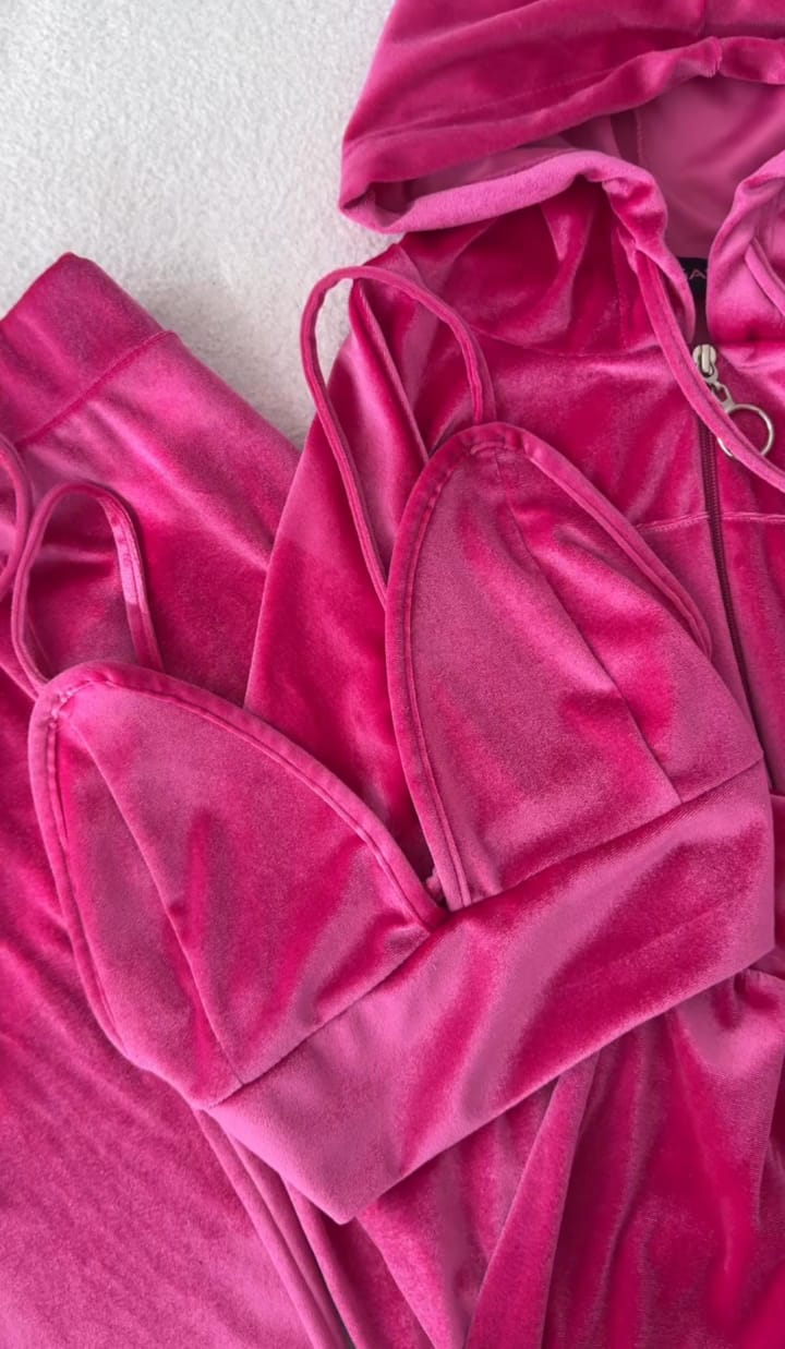 Velvet Hoodie Inner with Plazo Winter Set✨