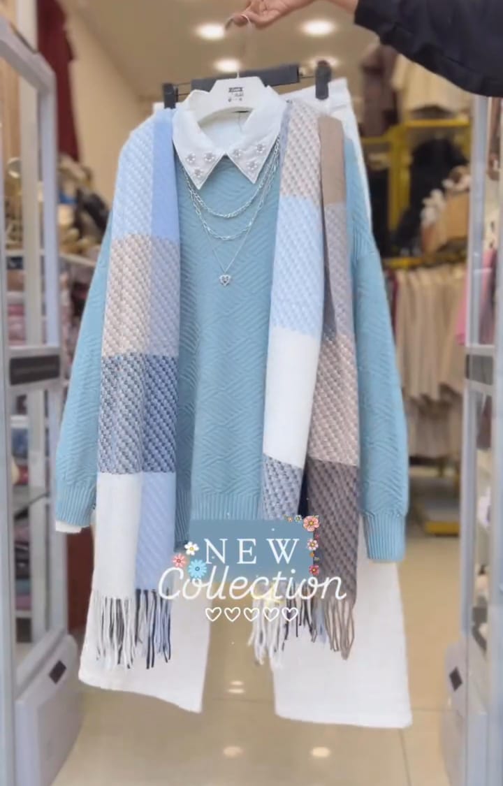 Sweater Plazo with Scarf Cozy &amp; Trendy Winter Set ❄️