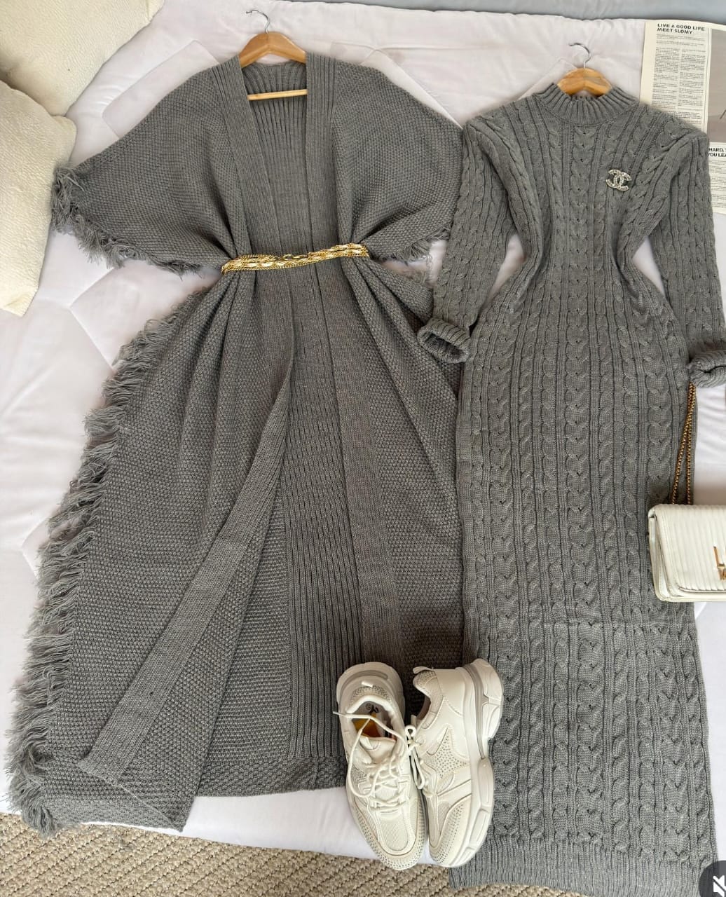 Long Sweater with Shrug for Women❄️