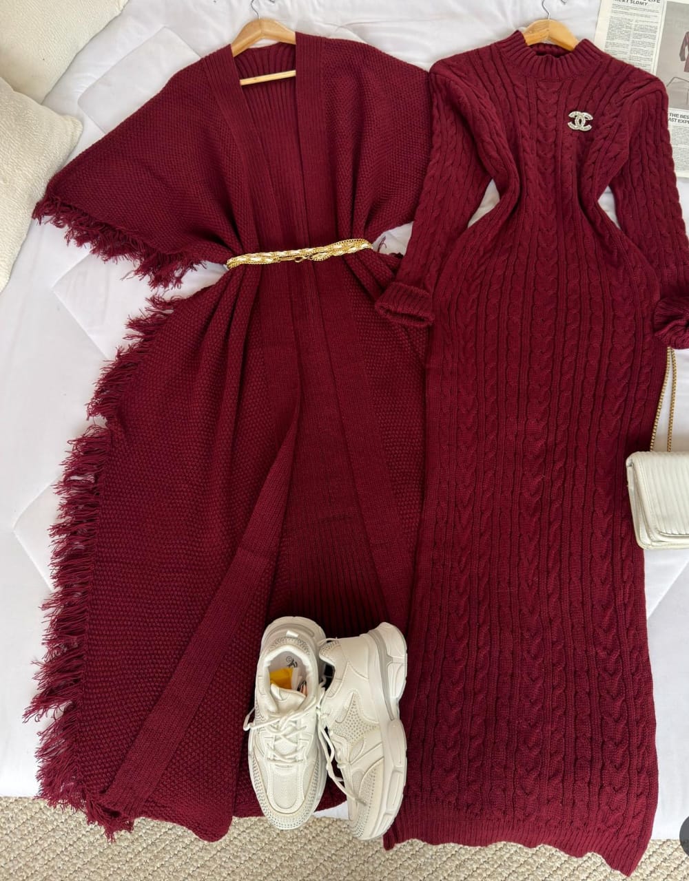 Long Sweater with Shrug for Women❄️