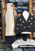 Trendy Heart Sweater Inner with Plazo 💕