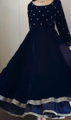 Premium Velvet 3-Piece Frock Set✨