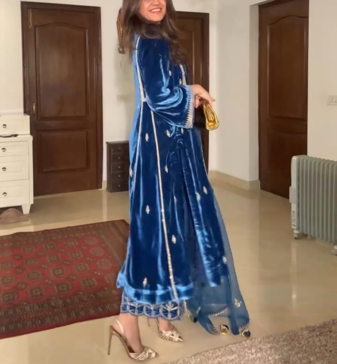 Velvet Embroidery 3-Piece Suit ✨