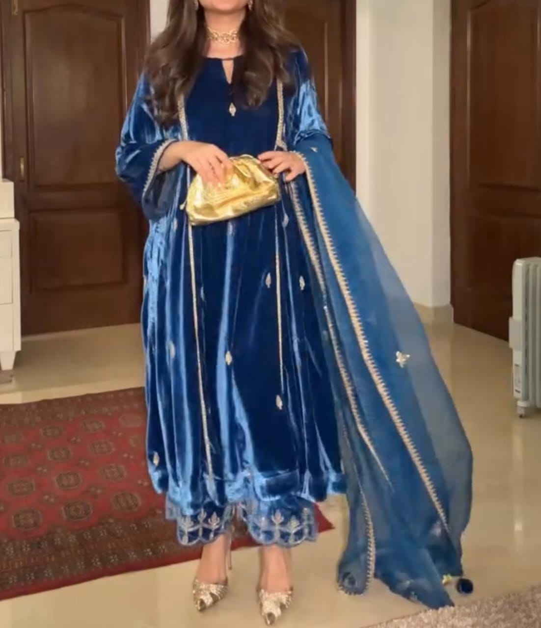 Velvet Embroidery 3-Piece Suit ✨