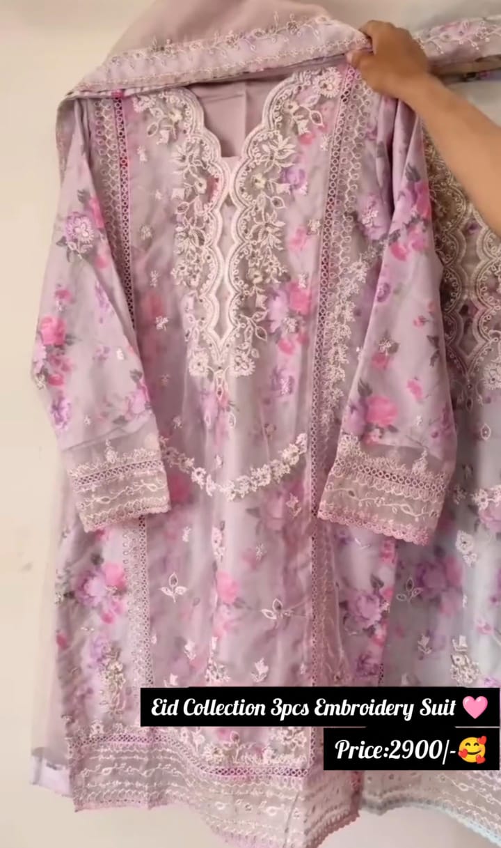 Embroidered 3-Piece Suit for Women🌙