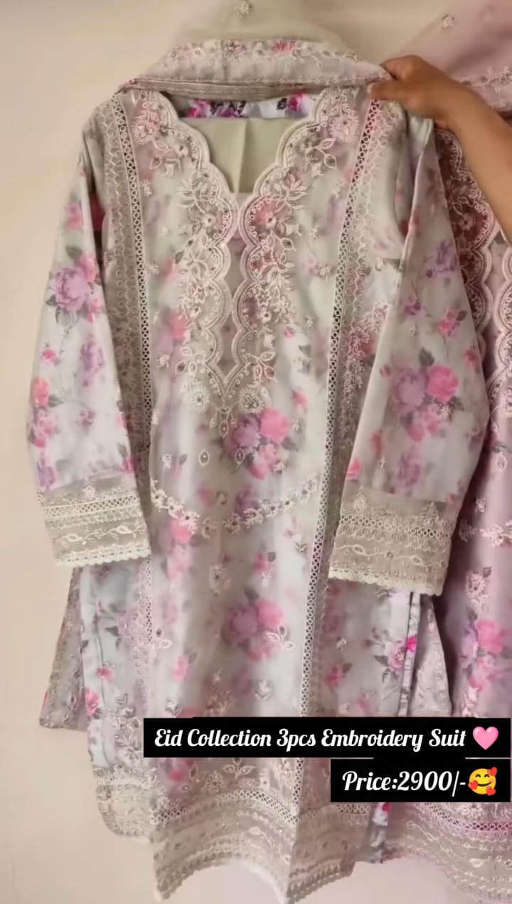 Embroidered 3-Piece Suit for Women🌙