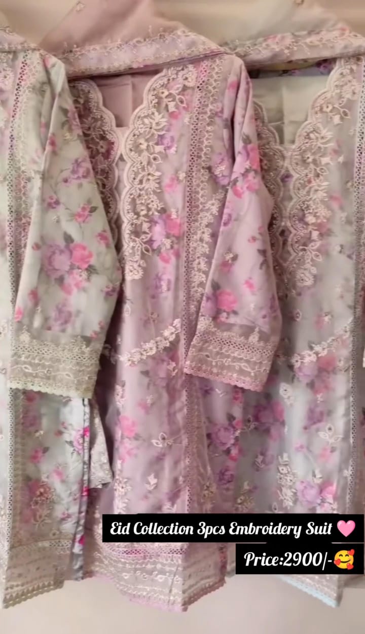 Embroidered 3-Piece Suit for Women🌙