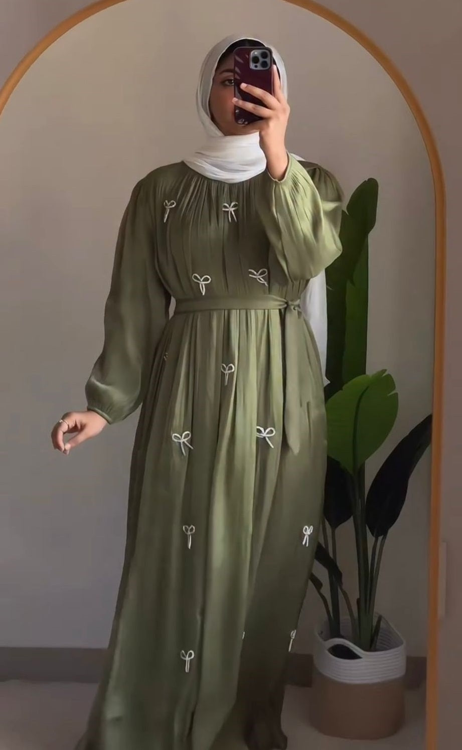 BUY 1 GET 1 FREE Embroidered Chiffon Abaya