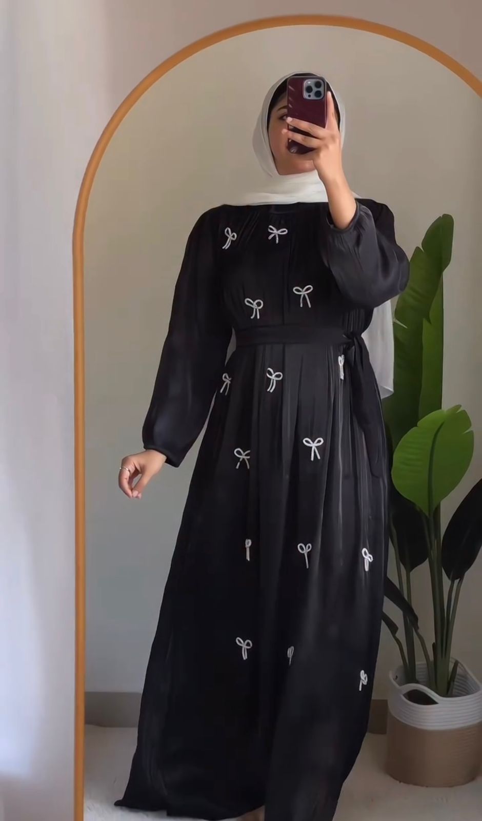 BUY 1 GET 1 FREE Embroidered Chiffon Abaya