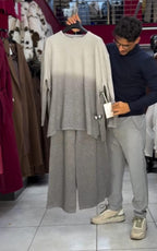 Double Shade Wool Shirt With Plazo  ❄️