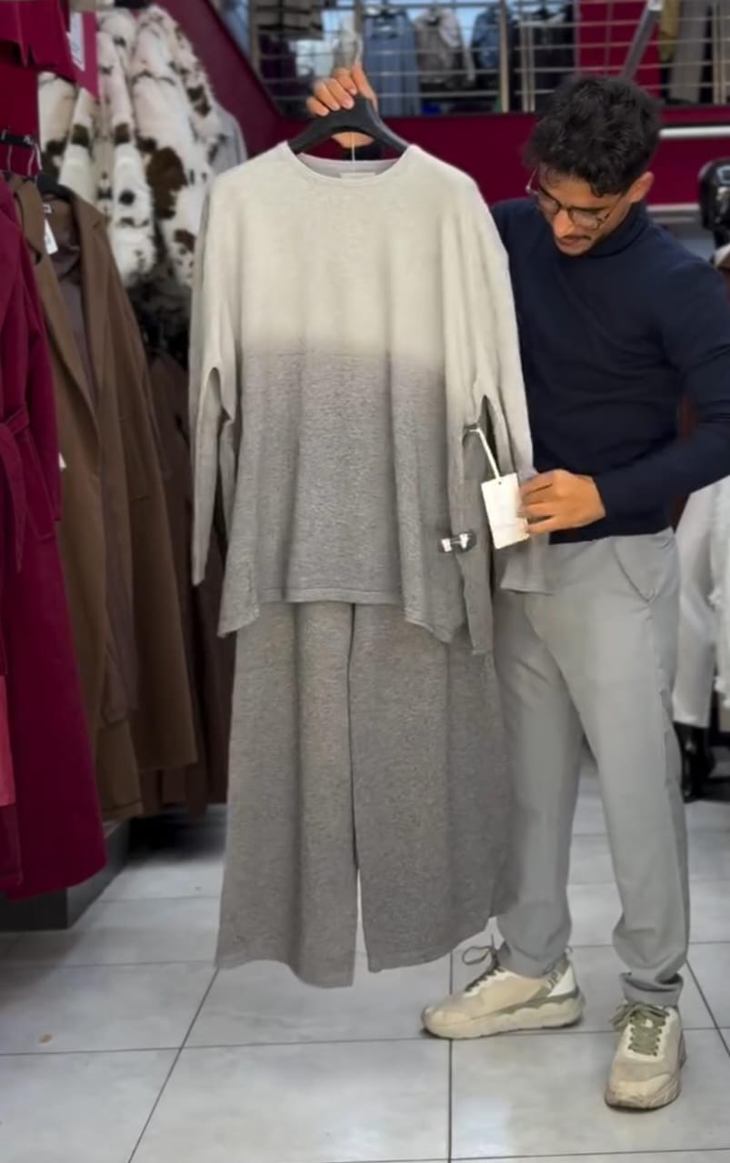 Double Shade Wool Shirt With Plazo  ❄️