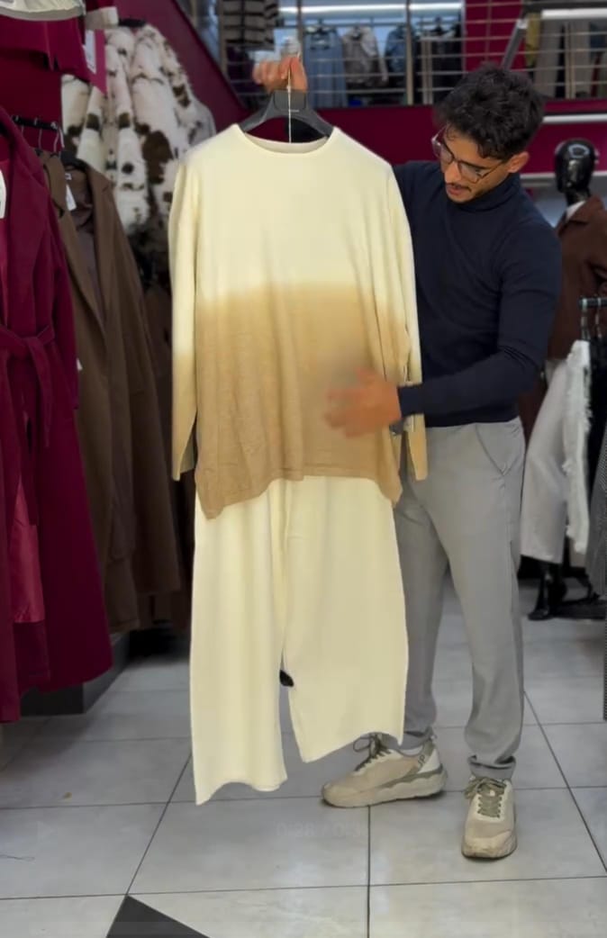 Double Shade Wool Shirt With Plazo  ❄️