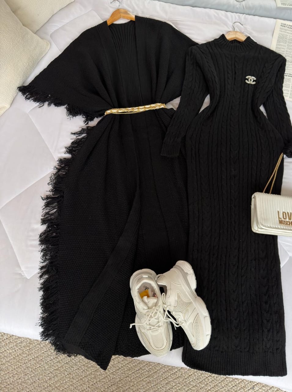 Stylish 3-piece outfit Long Shurg Inner With Plazo