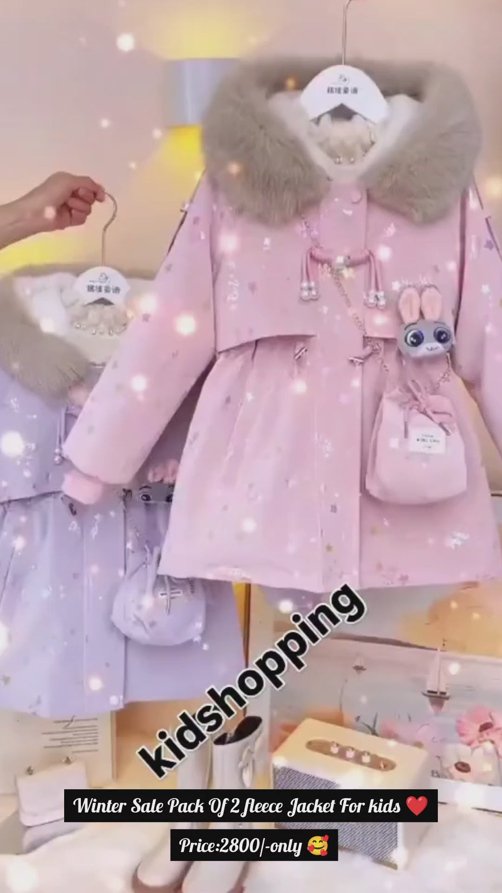 Pack of 2 Trendy Kids Fleece Jackets ❄️