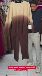 Double Shade Wool Shirt With Plazo  ❄️