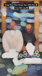 Trendy Heart Sweater Inner with Plazo 💕