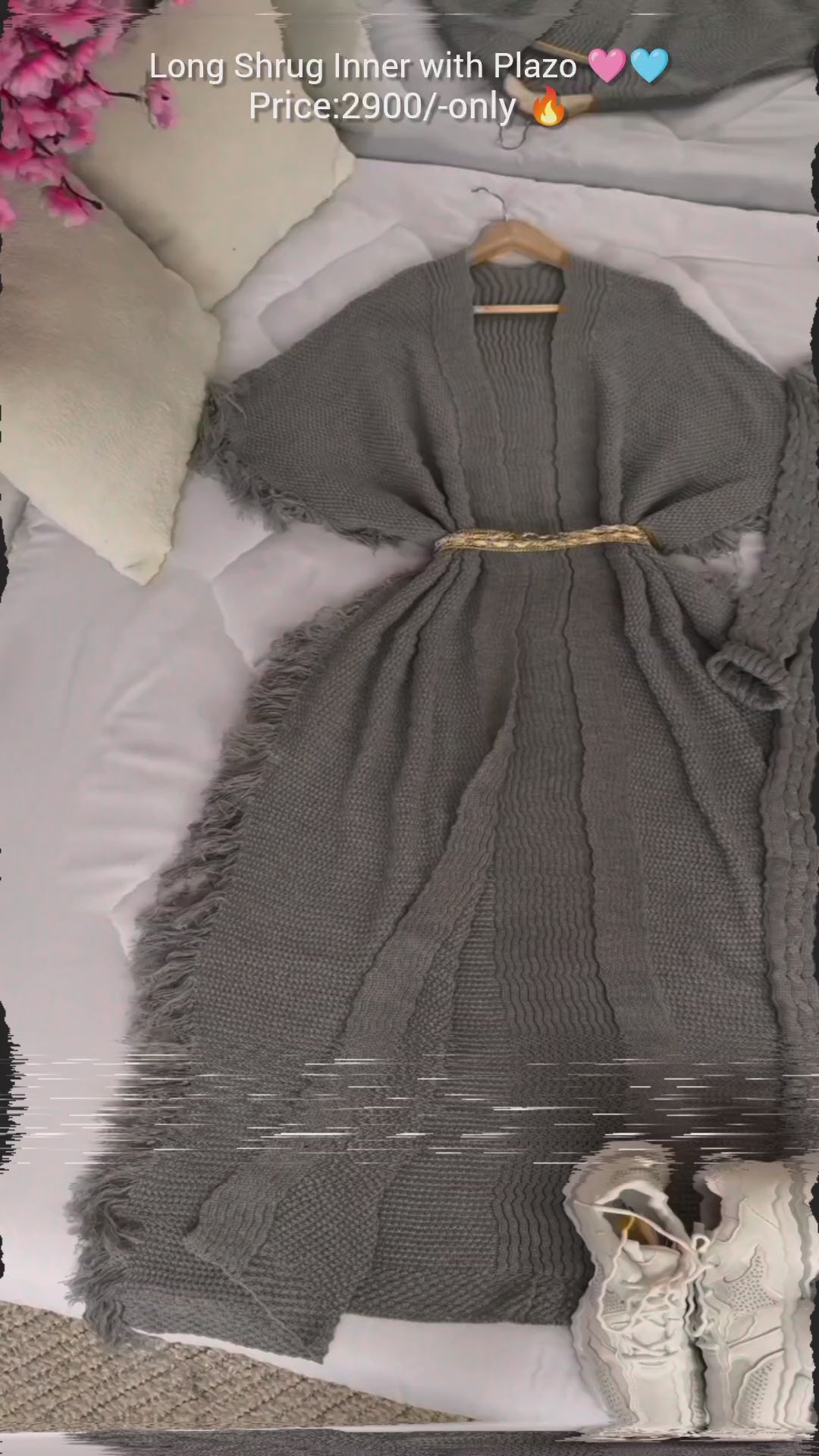 Stylish 3-piece outfit Long Shurg Inner With Plazo