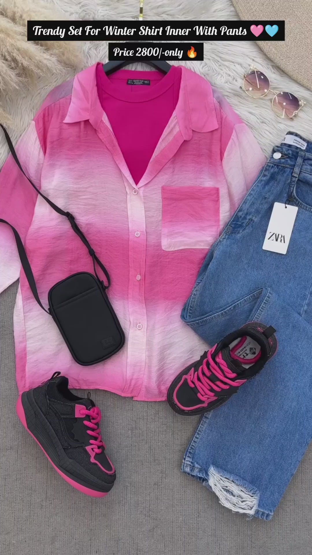 Women’s Shirt Inner with Pants Set For Winter🔥