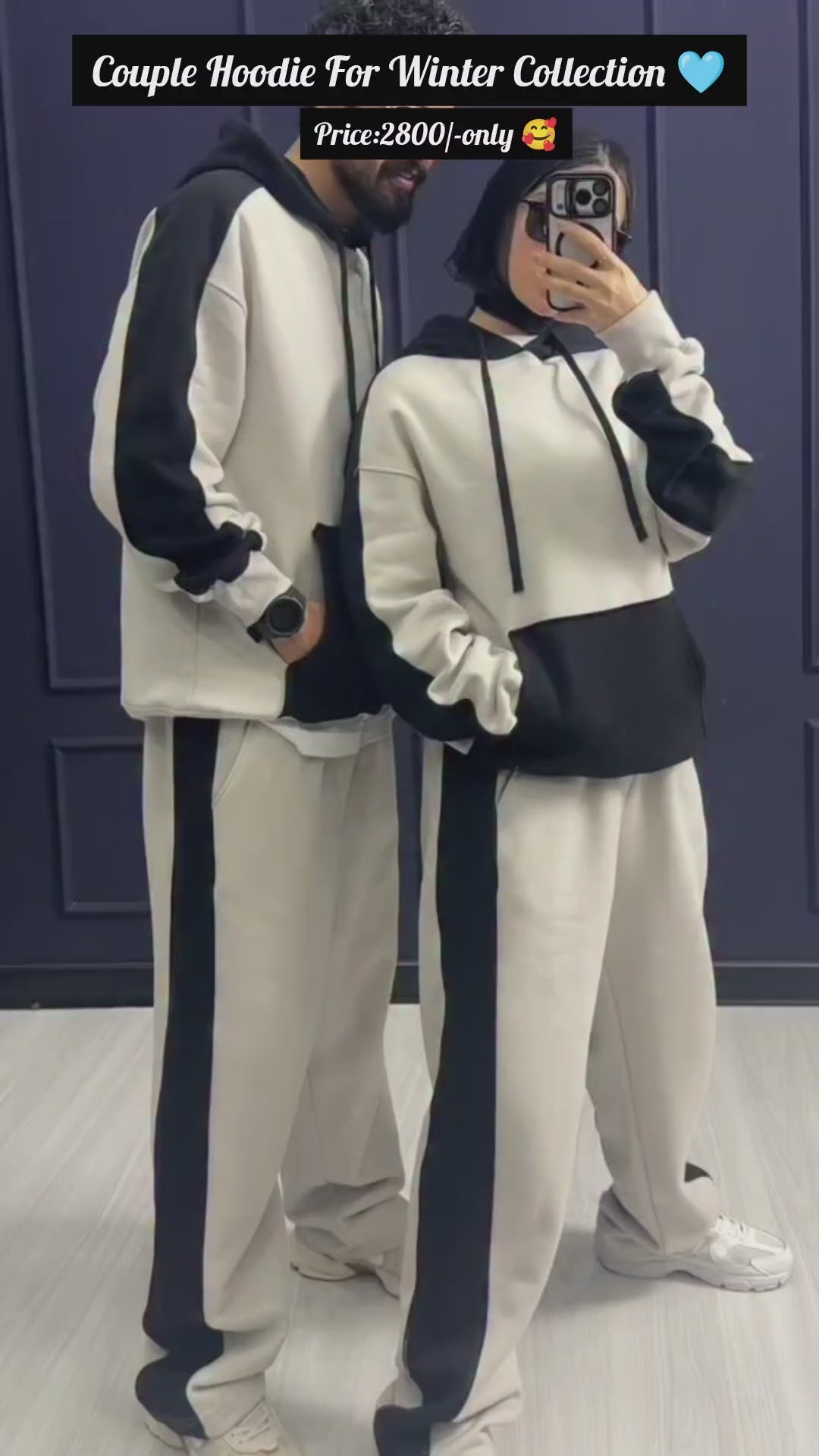 Couple Hoodie with Cozy Plazo For Winter❄️