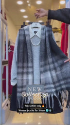 Sweater Pants with Scarf for Women ✨