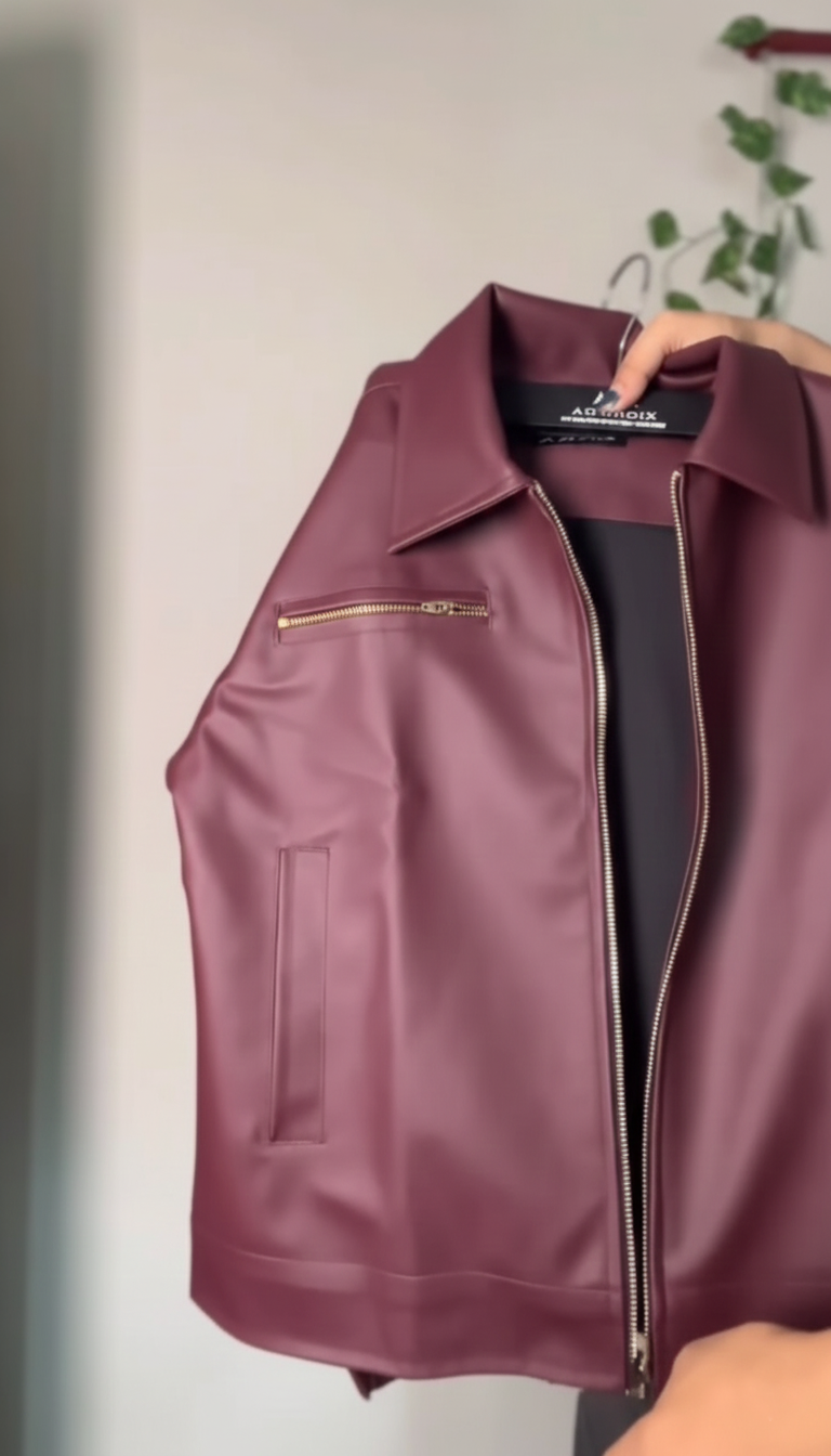 Women’s Classic Faux Leather Jacket